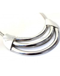 Silver Multi Layer Choker Necklace